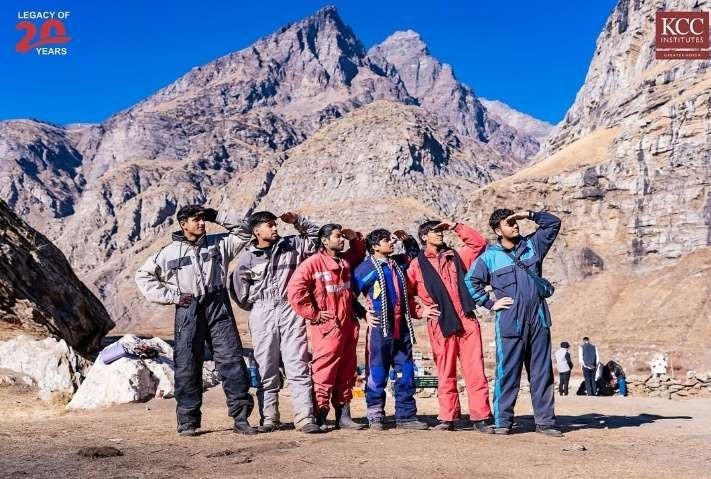 Students in snow gear
