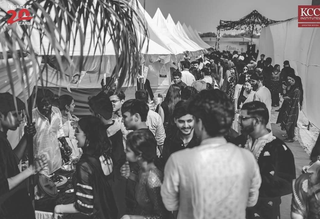 Crowd at Diwali Mela stalls